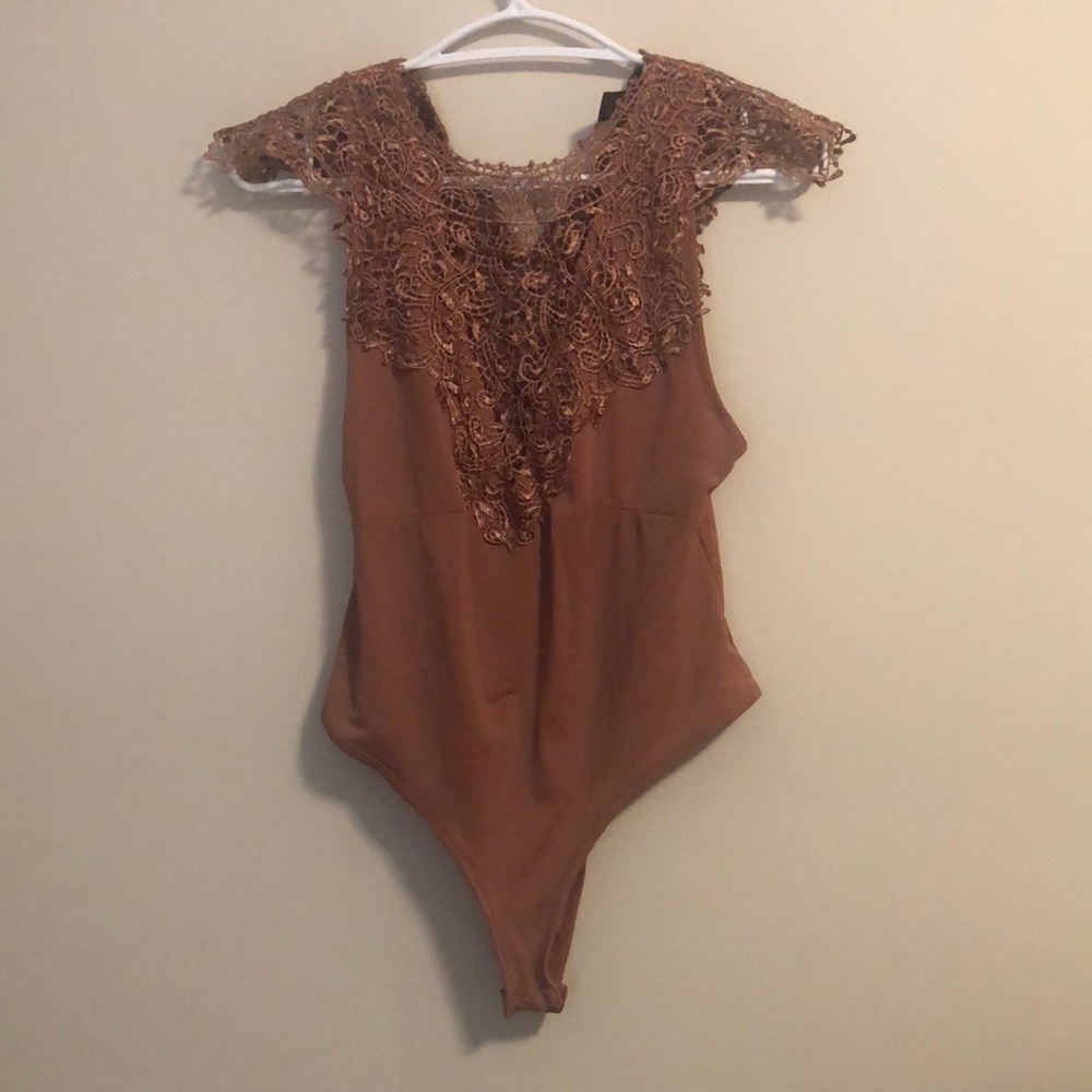 Pink, bodysuit, lace.